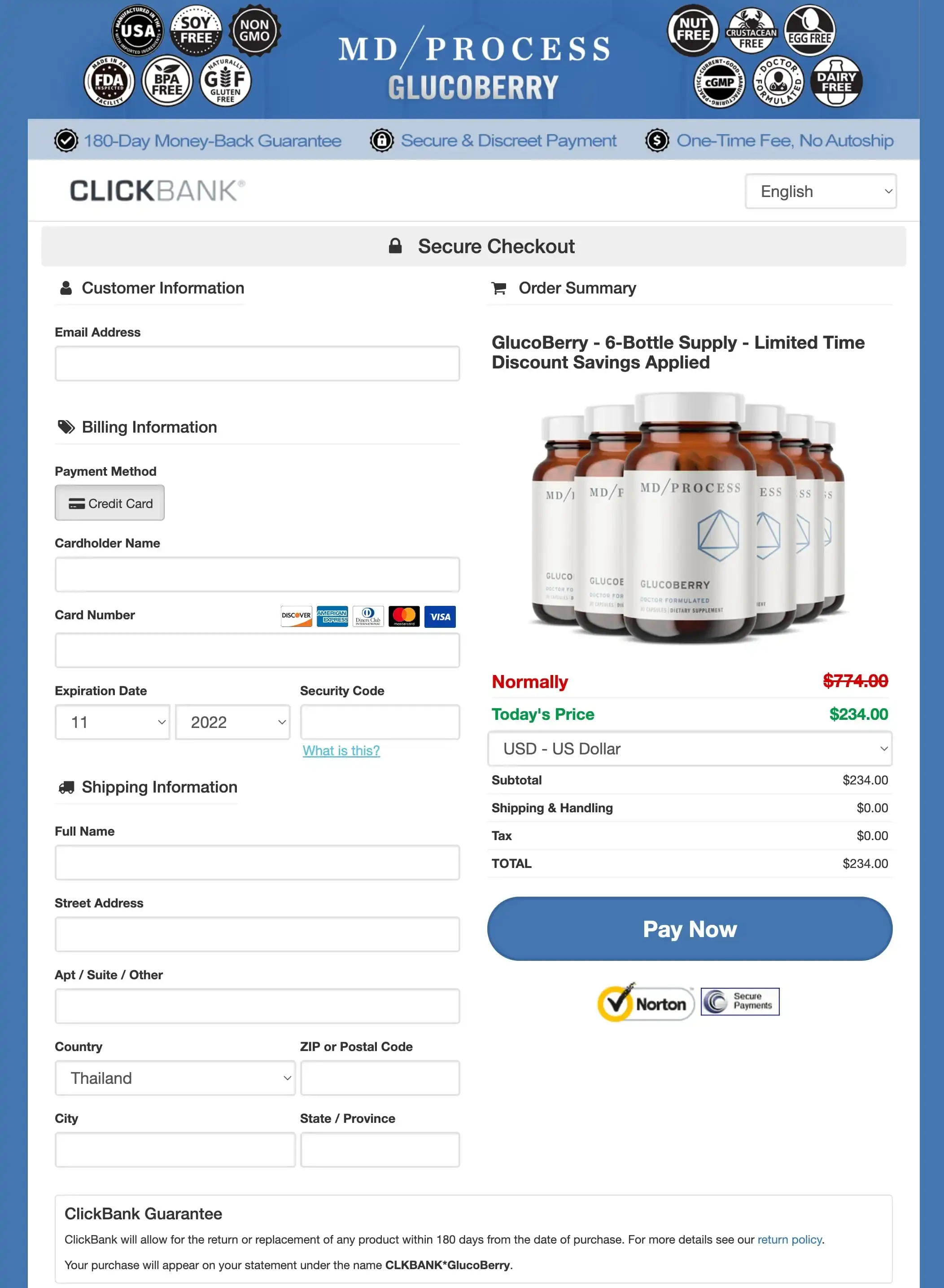 glucoberry-secure-checkout-page